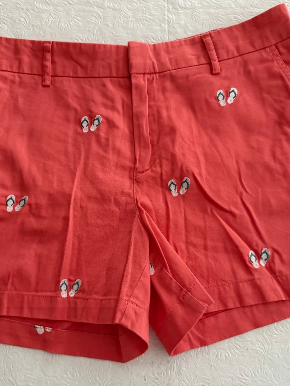 Jones New York Orange Wms Shorts Size 8